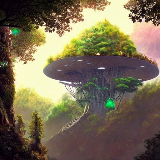 A treetop lodge on an alien planet 03